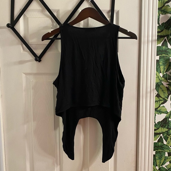 Babaton jeronimo cropped tie front tank large - Picture 2 of 3